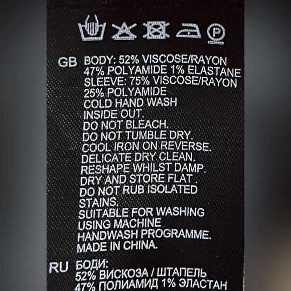 Reiss “Anabel” Sheer Detail Sleeveless Asymmetrical Peplum Waist Top In Black S - Picture 13 of 13